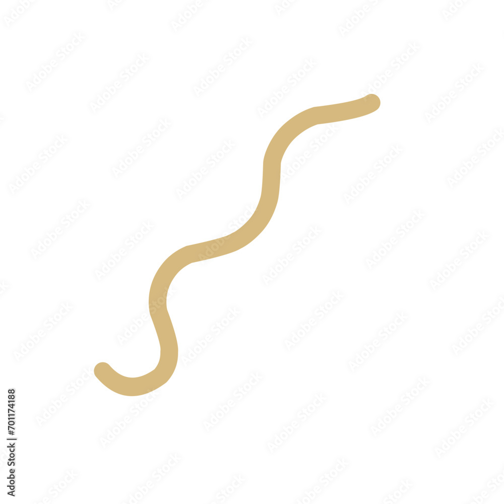Hand Drawn Curly Line Vector Hand Drawn Curly Line Vector