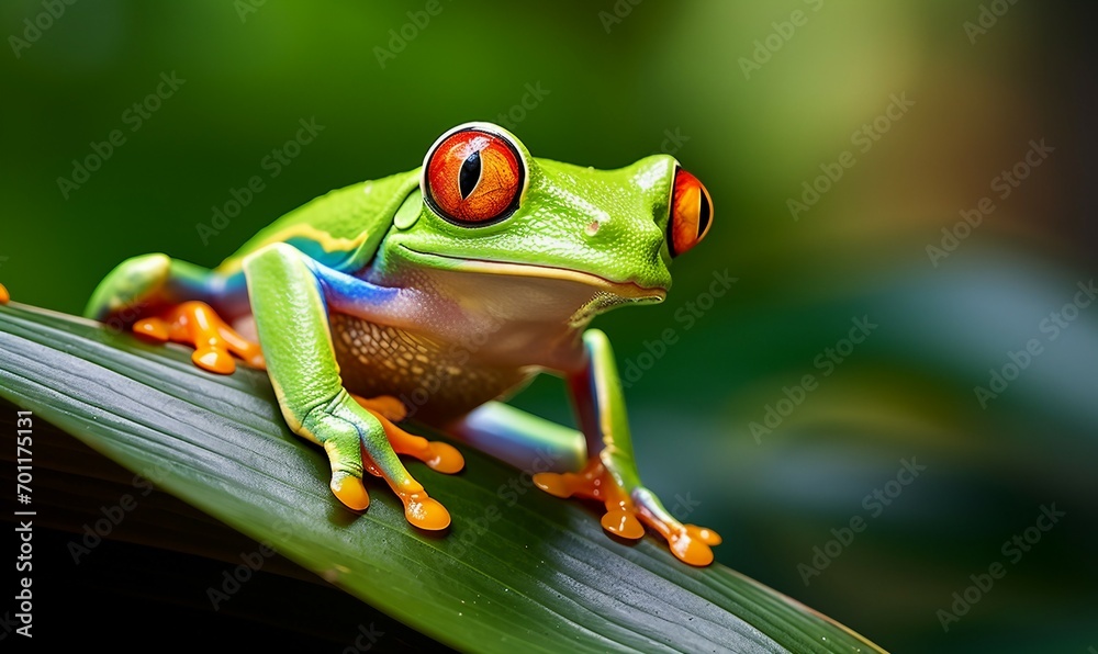 Fototapeta premium Red-eyed tree frog (Agalychnis callidryas)