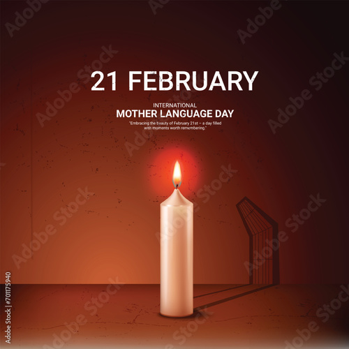 

International Mother Language Day creative ads. 21 February Mother Language Day of Bangladesh. poster, banner vector illustration photo