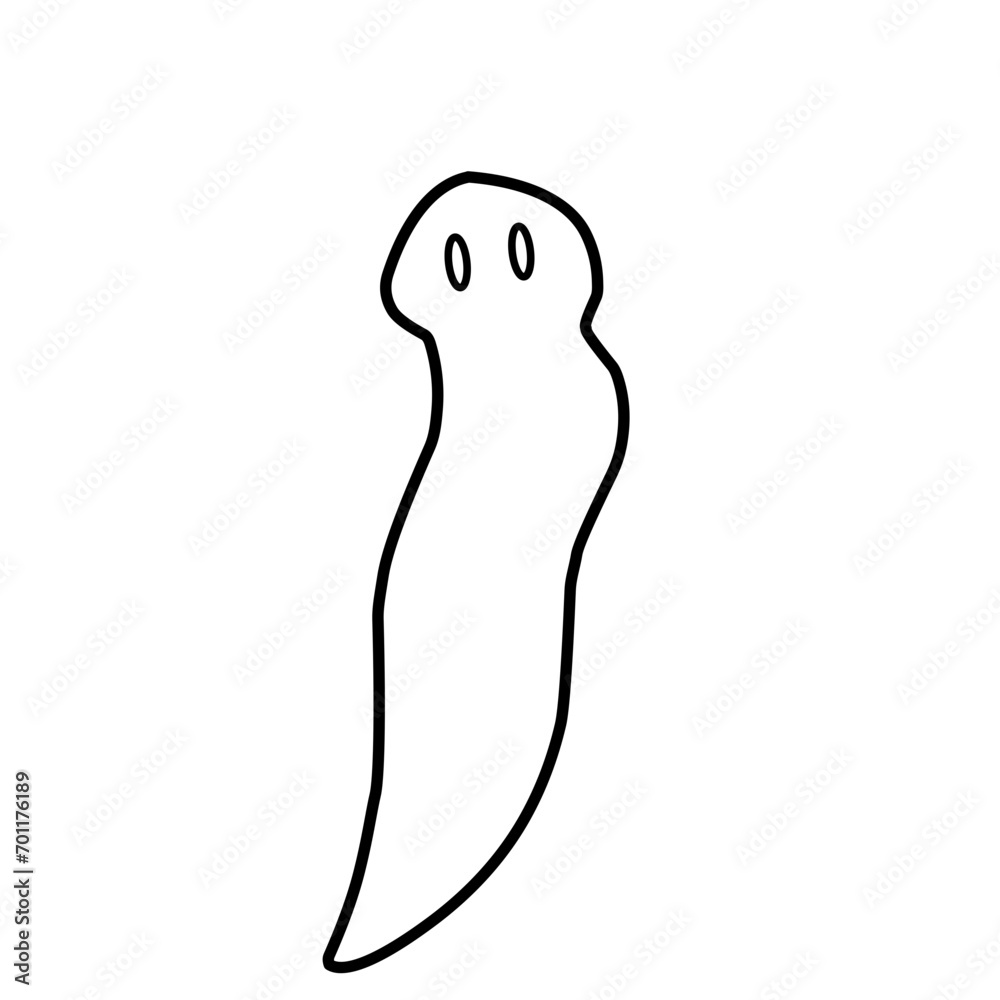 Planaria Flatworm Outline Planaria Flatworm Outline
