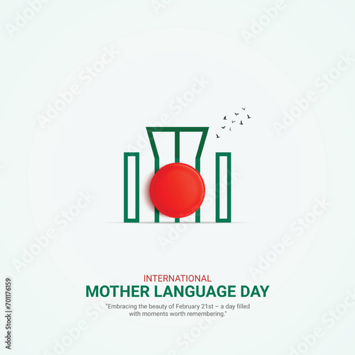 

International Mother Language Day creative ads. 21 February Mother Language Day of Bangladesh. poster, banner vector illustration