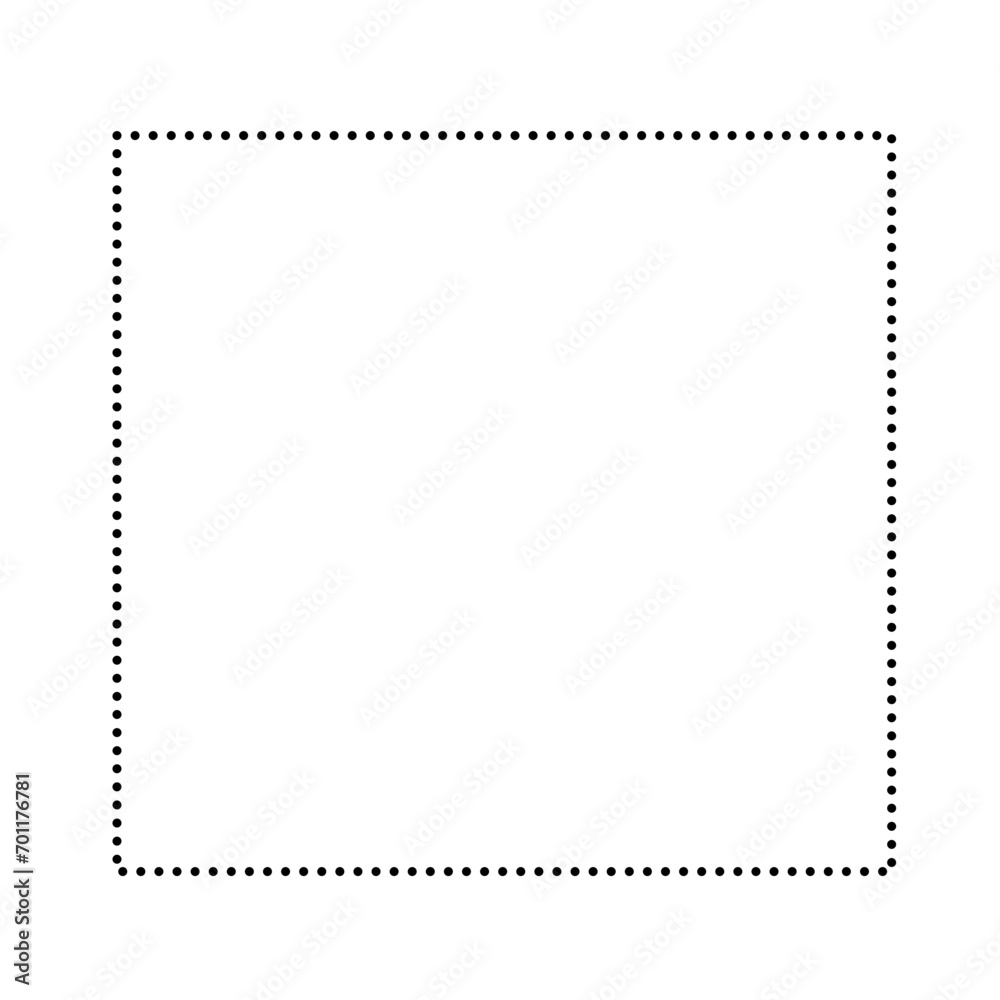 Dotted Lines Square Frame 