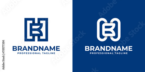 Modern Letter HB Monogram Logo, suitable for business with HB or BH initials photo