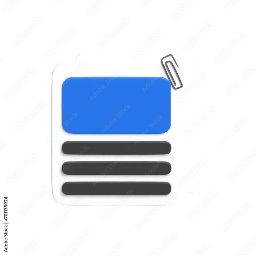 attachement 3d icon attachement 3d icon