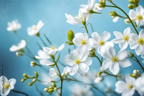 white flowers of the sky