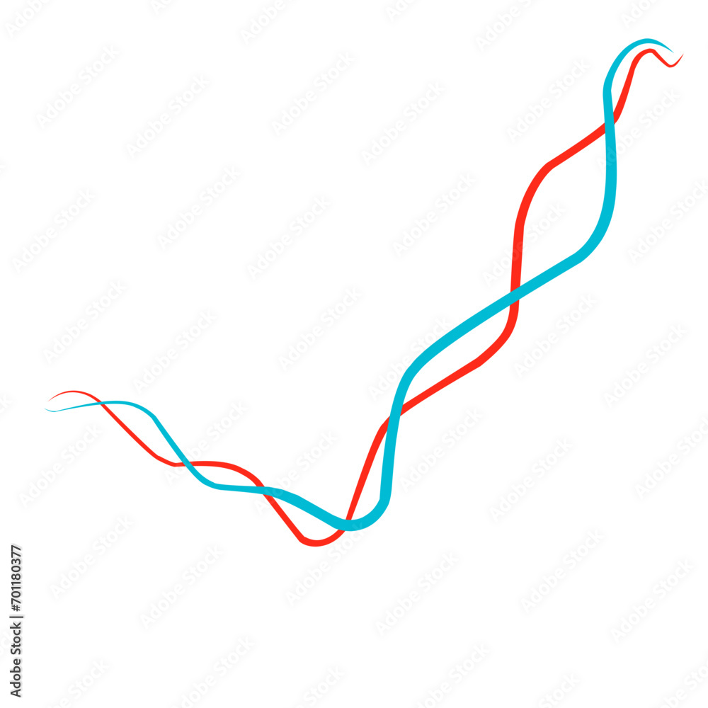 Red and Blue Graphic Lines Red and Blue Graphic Lines