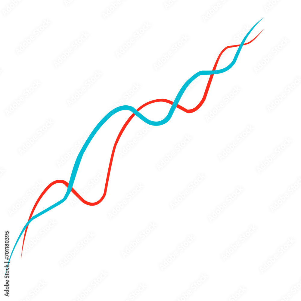Red and Blue Graphic Lines Red and Blue Graphic Lines