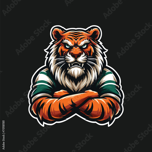 TIGER MASCOT LOGO VECTOR