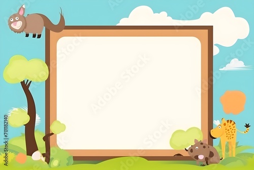 blank frame drawwing theme 