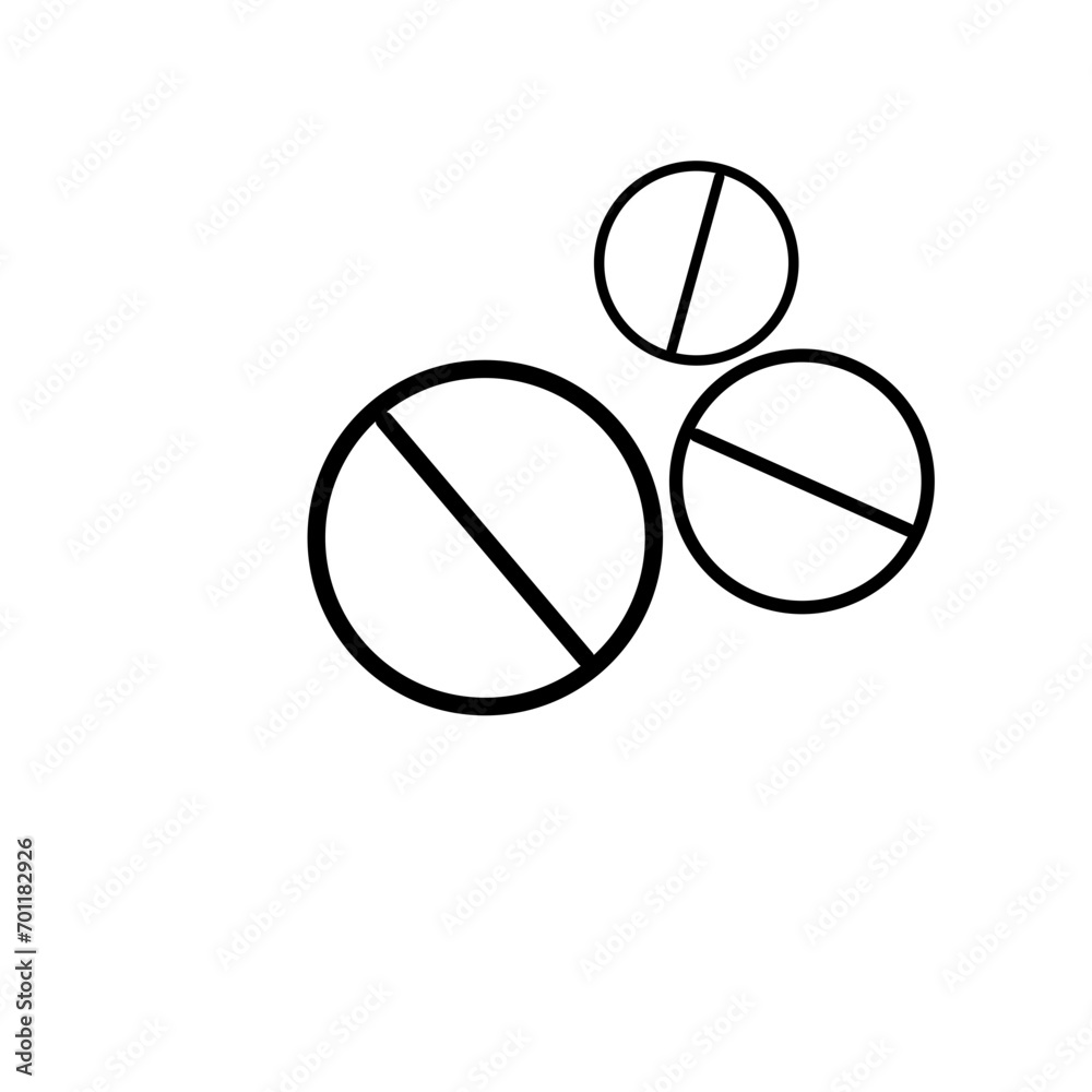 Fototapeta premium Pharmacy Medical Line Icon 