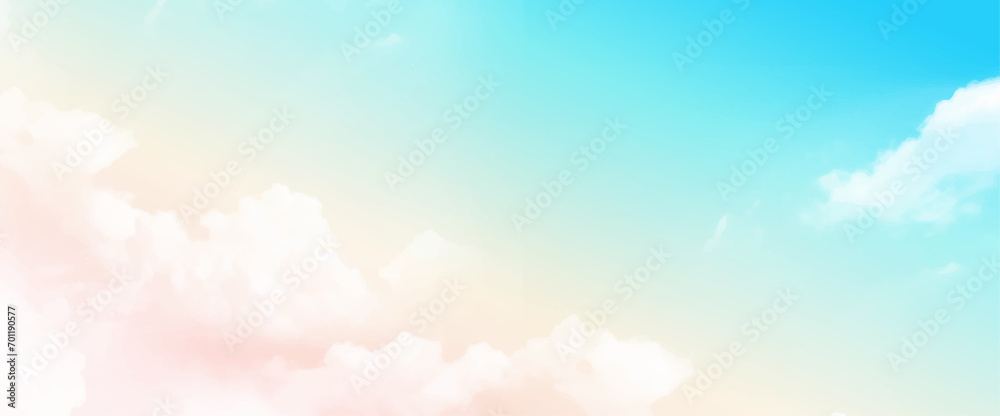 A soft cloud background with a pastel colored orange to blue gradient. A soft cloud background with a pastel colored orange to blue gradient.