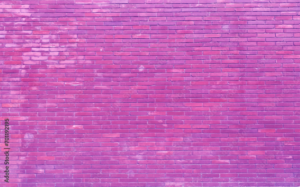 Fototapeta premium Shiny Purple brick wall - Illustration