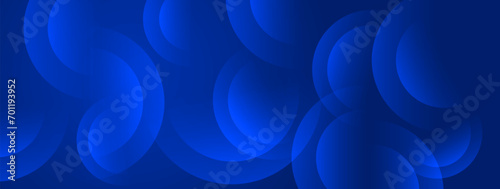 abstract blue circles background vector