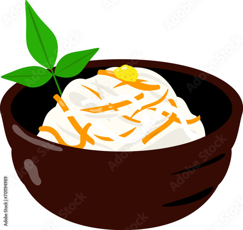 小鉢に盛った紅白なます