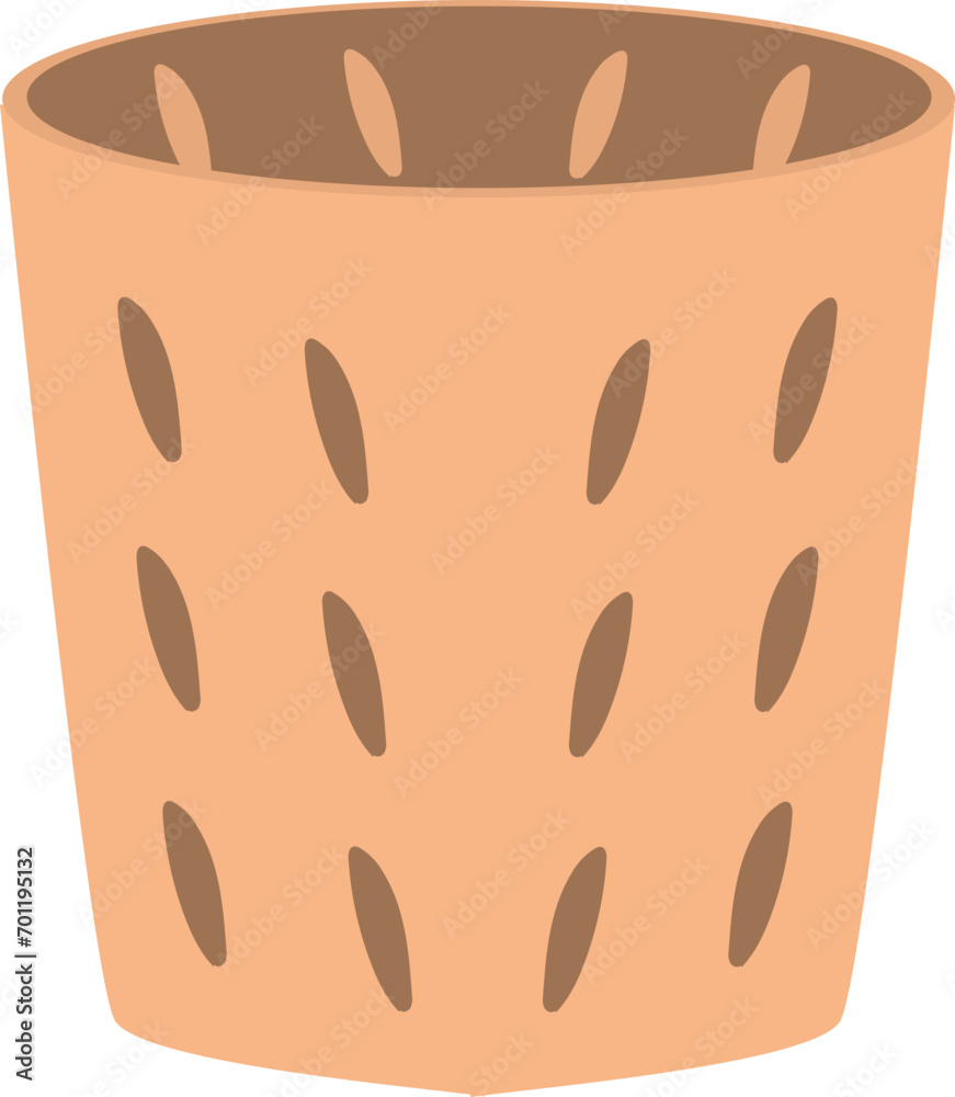 Obraz premium woven basket illustration