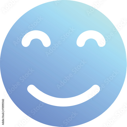 smile  icon colored shapes gradient