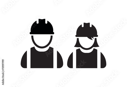 vector illustration of a construction worker	