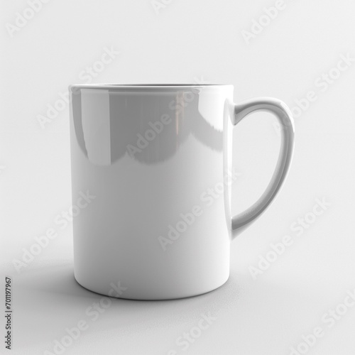 a white Mug Mock-Up against white background
