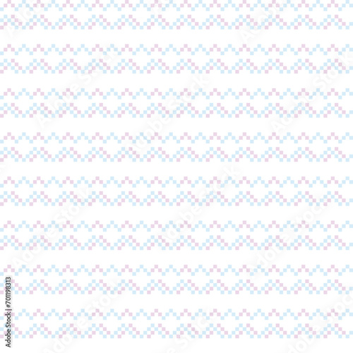 Pastels Chevron Fair Isle Seamless Pattern Design