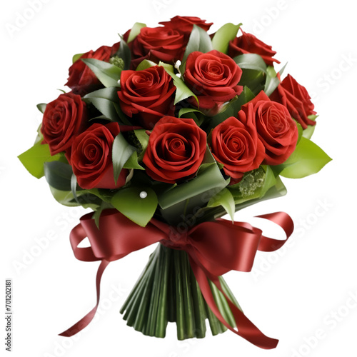 Bouquet of a red classic rose flowers for valentine s day.  