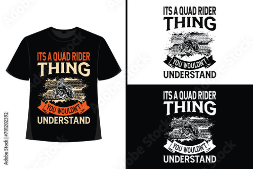 Quad Bike, xtreme ATV,  d esert adventure, off road adventure,bike creative t-shirt design, t-shirt print,Typography t- shirt design.