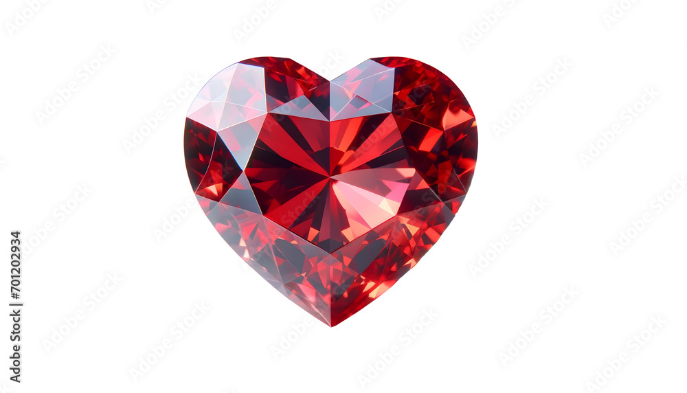 Heart shaped red diamond.