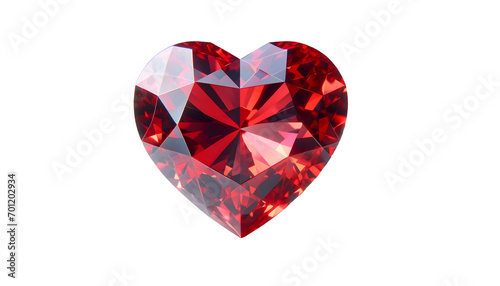 Heart shaped red diamond.