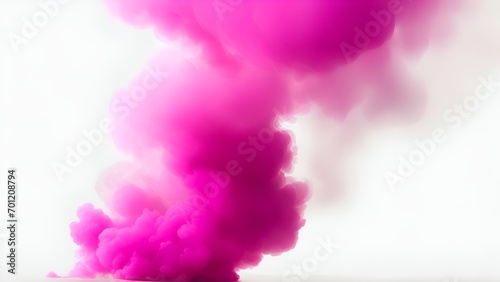 pink smoke on white background