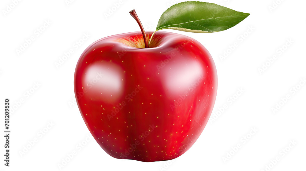 Obraz premium apple isolated on transparent background cutout 