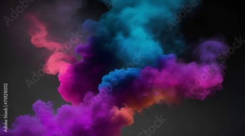 abstract colorful smoke. Lavender Mist Dancing Amidst Purple Fog and Colorful Smoke