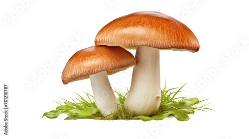 Boletus mushroom isolated on transparent a white background