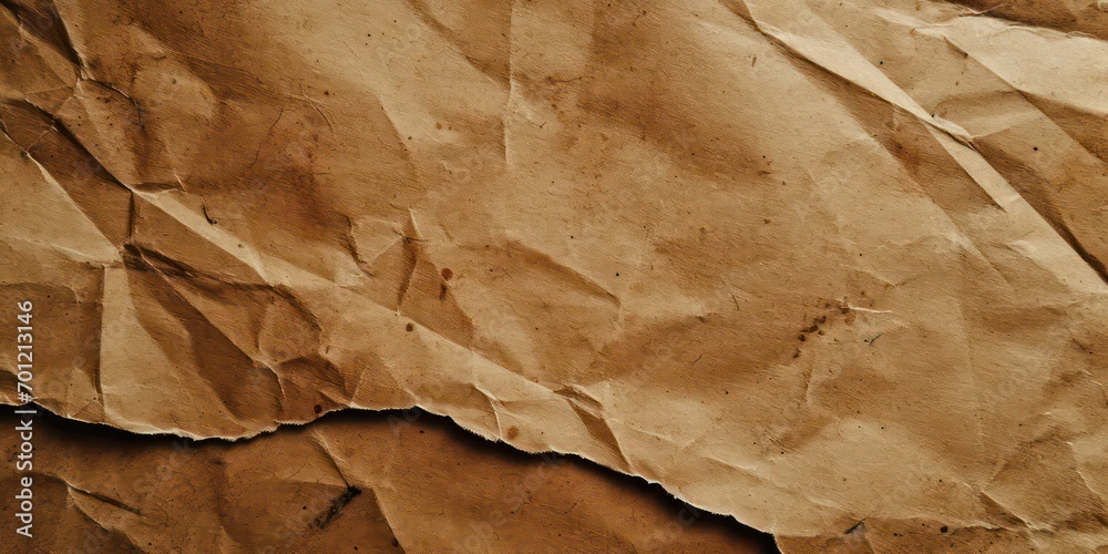 Closeup Craft paper texture background , banner design.