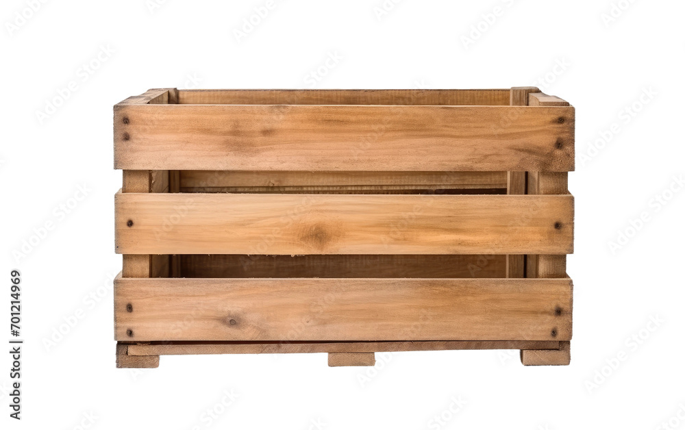 Crafting a Wooden Storage Box isolated on transparent Background