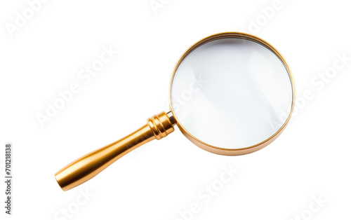 Glittering Search Glass isolated on transparent background