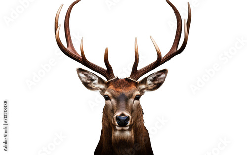 Majestic Deer Chief isolated on transparent Background