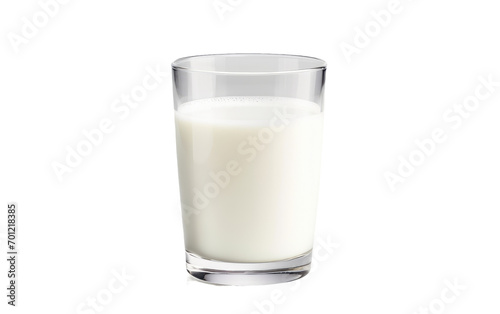 milk glass isolated on transparent Background
