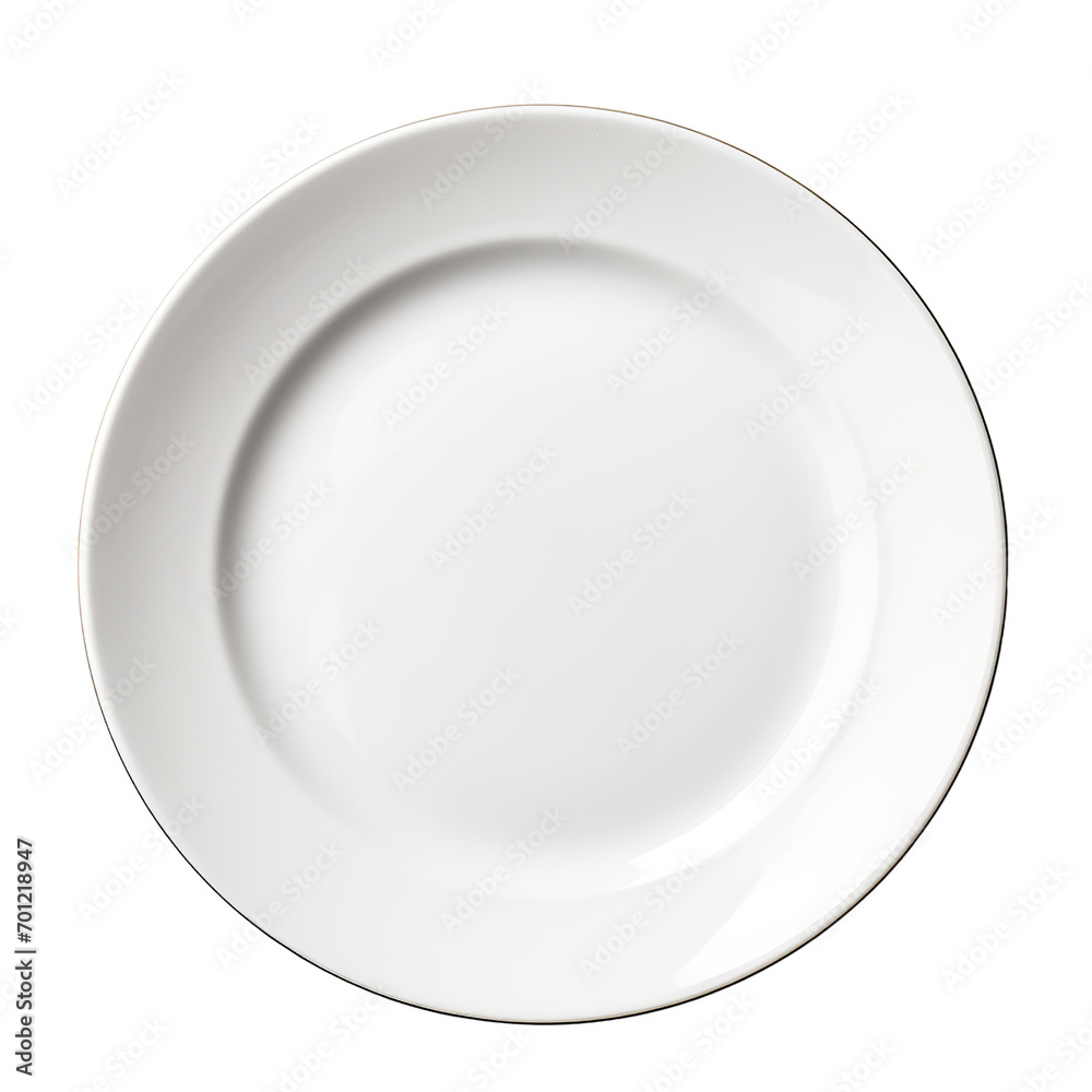 Empty dinner plate isolated on white background Empty dinner plate isolated on white background