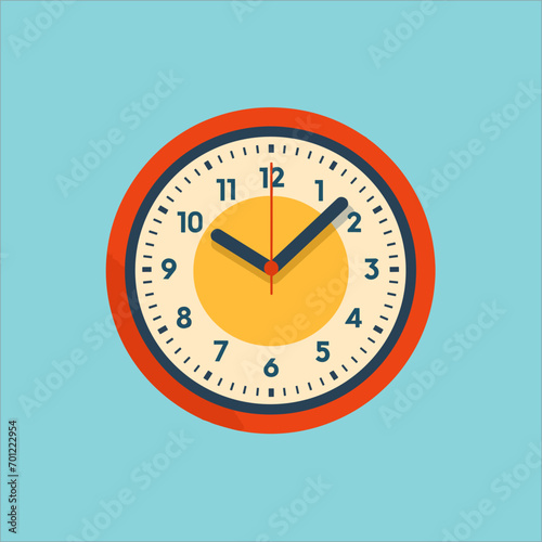 illustration cartoon of clock vector on a isolated background