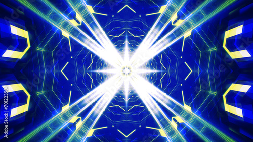 
Mandala 3D Kaleidoscope seamless loop Psychedelic Trippy Futuristic Traditional Tunnel Pattern for Consciousness Meditation Background Video Relaxing Ethnic Colorful pattern Chakra Kundalini Yoga