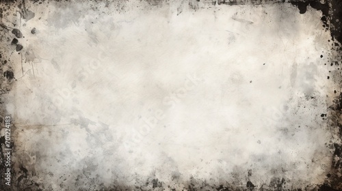 Fototapeta Naklejka Na Ścianę i Meble -  Blank white image with a black rough grungy vignette