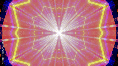 
Mandala 3D Kaleidoscope seamless loop Psychedelic Trippy Futuristic Traditional Tunnel Pattern for Consciousness Meditation Background Video Relaxing Ethnic Colorful pattern Chakra Kundalini Yoga