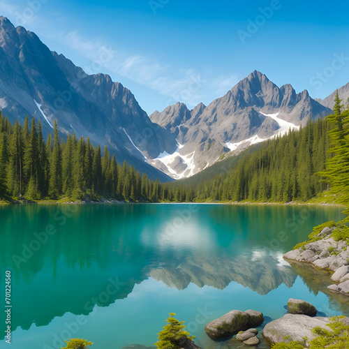 lake in the mountains © Rewat