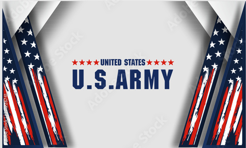 US ARMY Background Vector Illustration