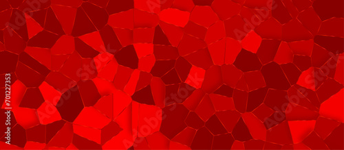 Modern seamless abstract trendy mosaic vector graphic design with red triangles, red Quartz glass natural fragment, Red mosaic, red polygon, red gradient marble, red presentation background.