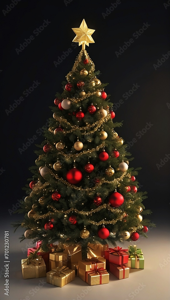 christmas tree with gift boxes christmas tree with gift boxes