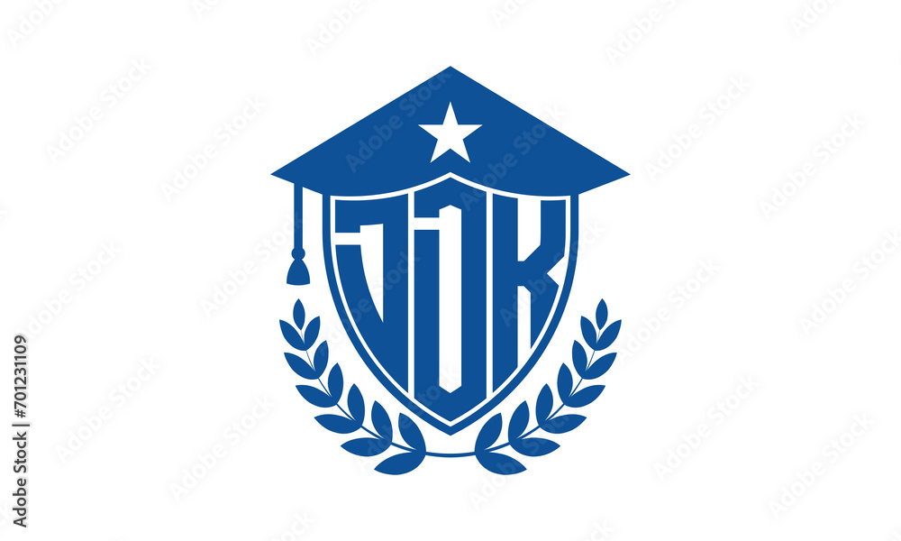 DDK three letter iconic academic logo design vector template. monogram, abstract, school, college, university, graduation cap symbol logo, shield, model, institute, educational, coaching canter, tech DDK three letter iconic academic logo design vector template. monogram, abstract, school, college, university, graduation cap symbol logo, shield, model, institute, educational, coaching canter, tech