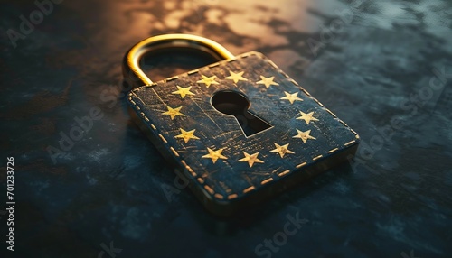 Data Protection Concept GDPR EU Cyber Security, General Data Protection Regulation GDPR, Data protection privacy concept photo