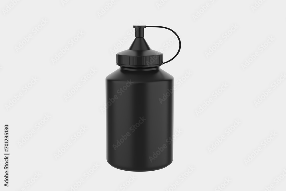 Dispenser Bottle Mockup Isolated On White Background.3d illustration