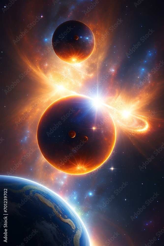 Obraz premium Unermessliche Schönheit der Galaxie