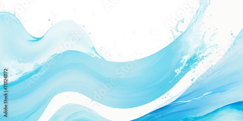 Vector ocean wave line blue and white background. Ocean sea art with natural template. Seamless soft blue ocean pattern wave water background.